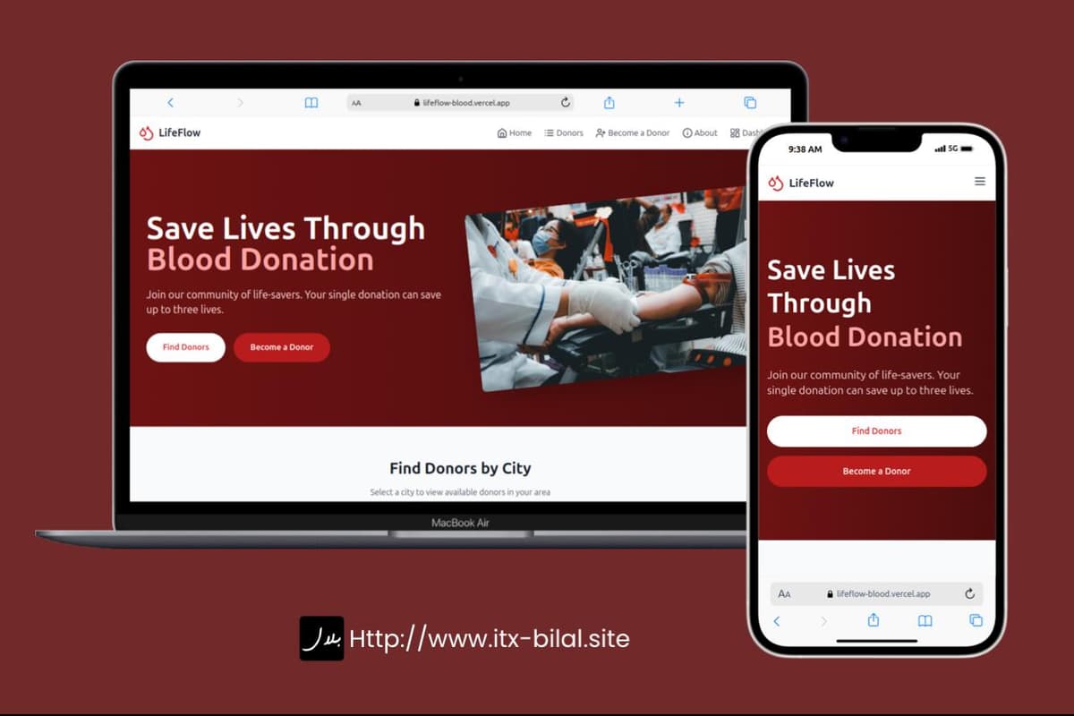 BloodFlow : A Life-Saving Web Application